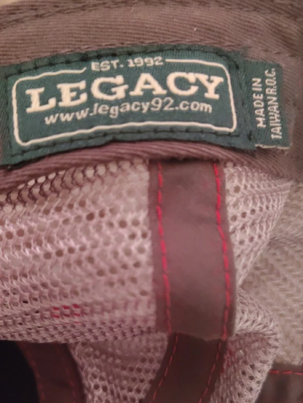 Gruene Texas Trucker Baseball Cap By Legacy Red & Gray NWOT